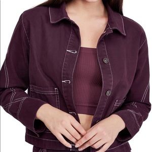 BDG maroon utility jacket (M)